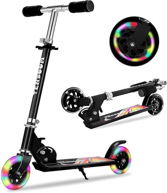 TENBOOM Scooter Toys for Kids Ages 6-12/3-5, Christmas Birthday Gifts for Girls Boys, Easy Folding Kids Scooter with 3 Levels Adjustable Handlebar