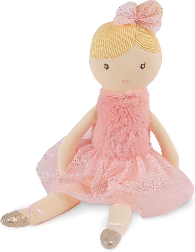 Bearington Collection Lil' Ballerina Blonde Ballerina 16.5 in Doll - Plush Dolls for Girls - Toys