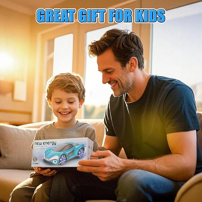 Remote Control Car,RC Drift Car Boys Toys for 4 5 6 7 8 9 10 11 12 Year Old 2.4GHz 360° Rotate RC Cars with Cool Lights, Music & Spray Effects Cool Birthday Presents Gifts for Kids & Boys 4-12