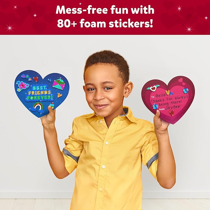 Skillmatics Foil Fun - Friendship Hearts, Mess Free Art for Kids, DIY Creative Activity, Gifts for Girls & Boys Ages 4, 5, 6, 7, 8 and Up