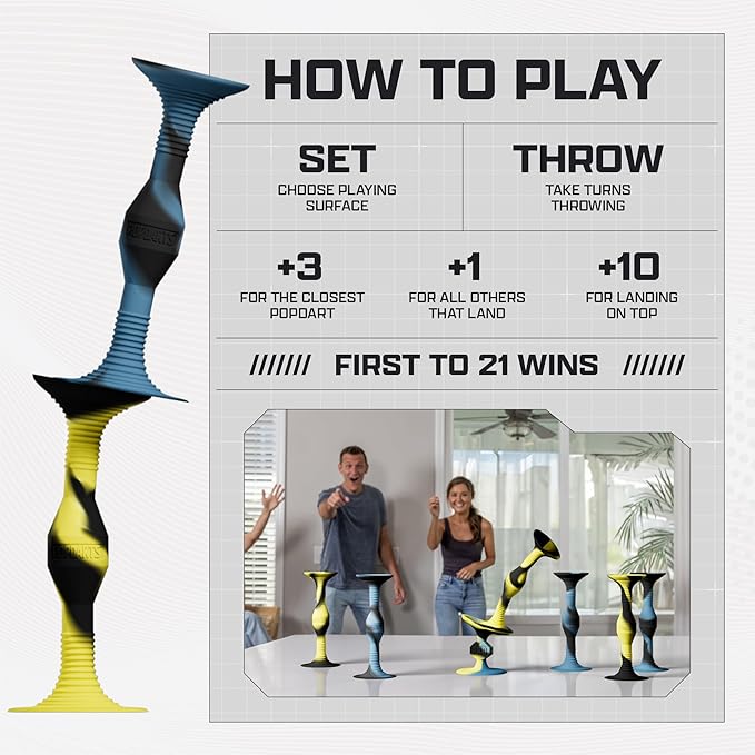 Popdarts PRO Pack Game Set (FRDi) - Indoor, Outdoor Suction Cup Throwing Game - Competition with a POP