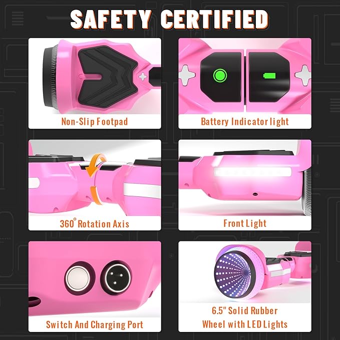 Scooter, Colorful LED Light-Up Wheels, Bluetooth Speakers and APP, Dual 250W Motors, 8.5 mph Max Speed & 8.5 Miles Max Range, Gifts for Kids Adults Girls Boys