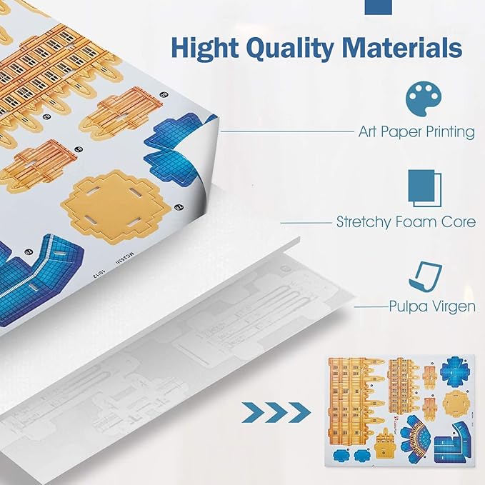 CubicFun 3D Puzzles for Kids Ages 8-10 - London City STEM Projects Arts Crafts for Girls Ages 8-12 - 3D Puzzle Birthday Gifts for 8 Year Old Girls, Birthday Toys