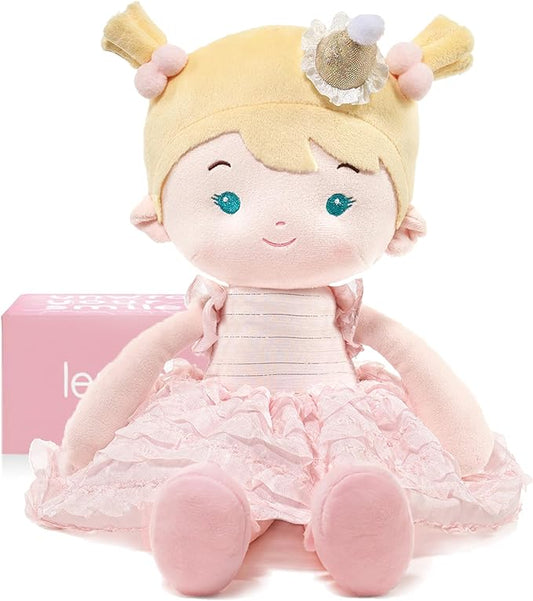 Soft Baby Doll Toys (16''), My First Baby Rag Doll for 1 Year-Old Girl Birthday Gift, Christmas Plush Toys Gift for Toddler Kids Infants-Daydream-Princess-Wish