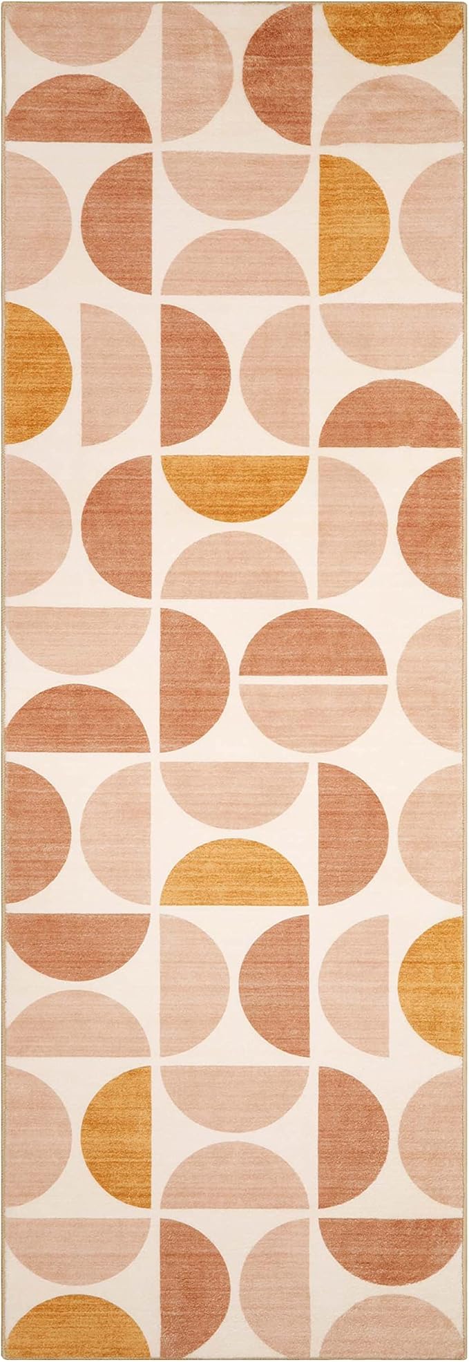 Lahome Boho Runner Rug - 2x6 Runners for Hallways 6 Feet Non Slip Soft Geometric Washable Kitchen Runner Ultra-Thin Carpet for Bathroom Entryway Laundry Bedroom (2x6ft,Multi)