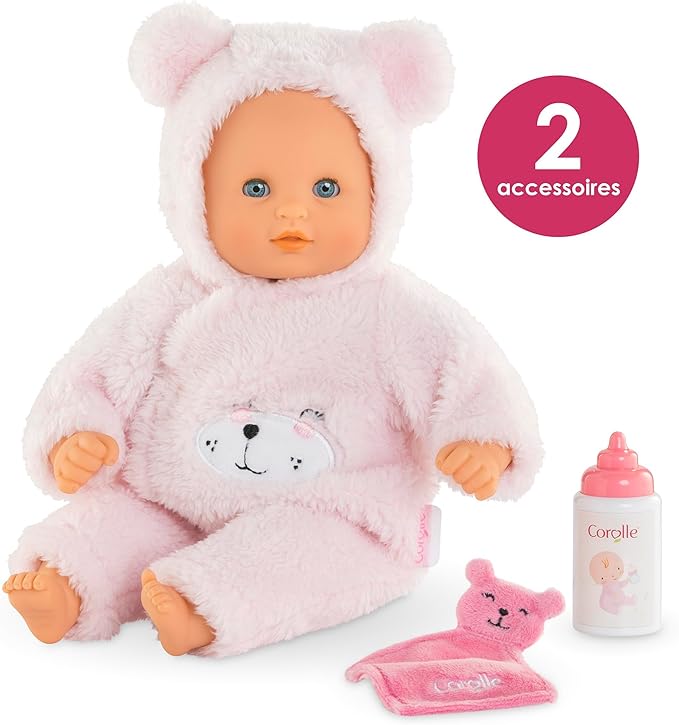 Corolle My First Baby Doll Cuddly Teddy Bear 12 Inch Soft Plush Toy for Toddlers and Kids Ages 18 Months and Up
