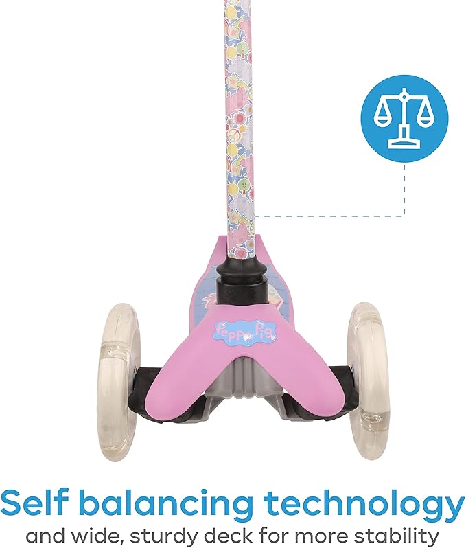 Scooter for Kids Ages 3-5 - Extra Wide Deck & Light Up Wheels, Self Balancing Kids Toys for Boys & Girls, Choose Your Favorite Character