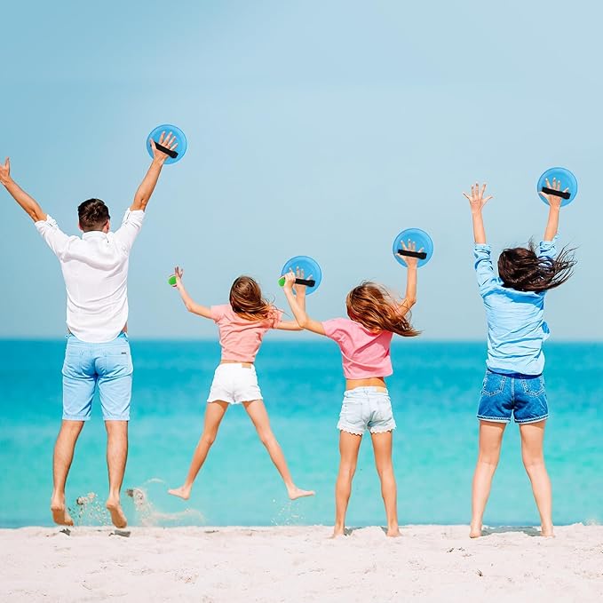 Ayeboovi Kids Toys Toss and Catch Ball Set with 6 Paddles 3 Balls Outdoor Games for Kids Beach Pool Yard Games Toys for 3-12 Years Old Boys Girls Kids Adults Family Birthday Gift