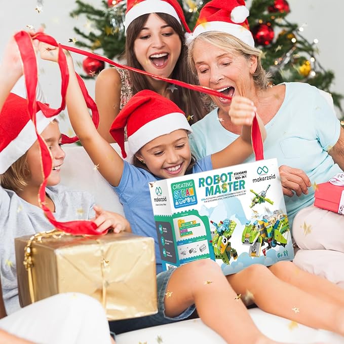 Coding Robot Toy for Kids 6+, 100+ in 1 APP Control Robots Building Toys, Programmable Scratch Coding Kit with 23 Video Courses,Birthday Children's Day Gift for Kids (370 Blocks)