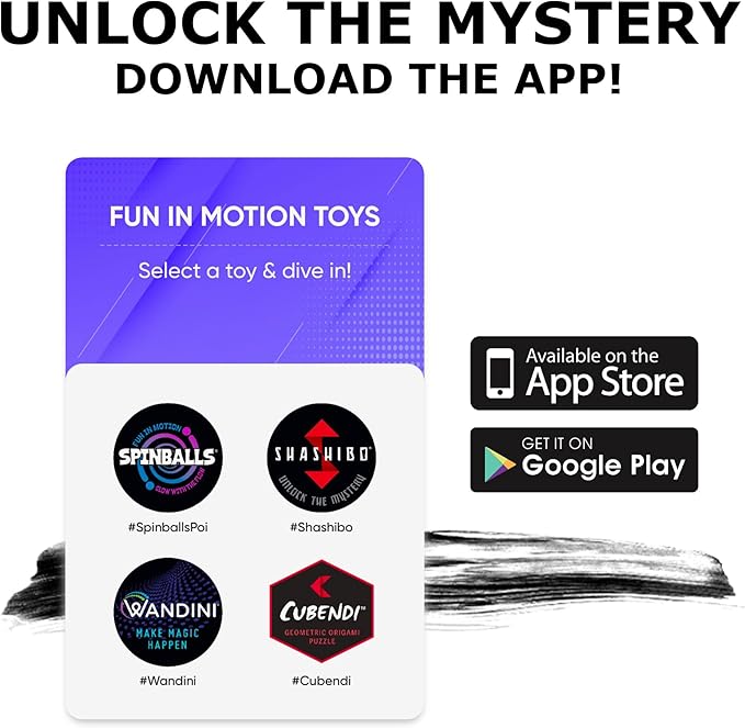 SHASHIBO Shape Shifting Box - STEM Magnetic Fidget Cube That Transforms Into Over 70 Shapes, Download Fun in Motion Toys Mobile App (Black & White)