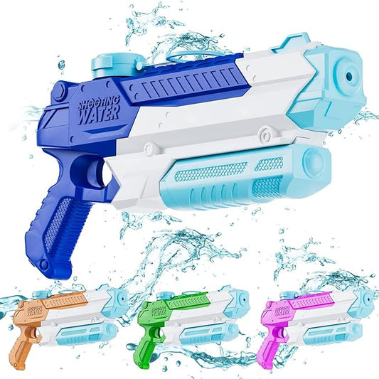 Water Guns for Kids Adults, 4 Pack 400CC/40ft Long Range High Capacity Squirt Guns Toy, Pool Toys Water Toys for Swimming Pool Beach Sand Outdoor, Summer Gifts for Boys Girls