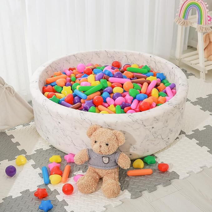 STARBOLO Ball Pit Balls for Kids -Pack of 150 Colorful Ball Pit Balls Crush Proof Plastic Toy Balls for Toddlers Ball Pit, Ball Pit Play Tent, Baby Pool Water Toys