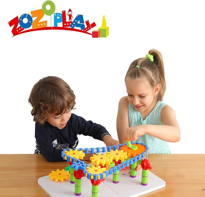 ZOZOPLAY STEM Learning Toy 170 PCS Engineering Creative Construction Building Blocks Kids Educational Toy Set for Boys and Girls Ages 3 4 5 6 7 8 9 Yr Old