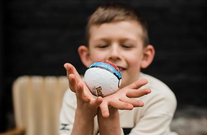 Ravensburger Pokemon Great Ball - 3D Jigsaw Puzzle Ball for Kids Age 6 Years Up - 55 Pieces - No Glue Required - Pokeball, White