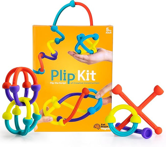 Fat Brain Toys Plip Kit, Building Toys for Creative Play, Creative Construction Play Set, Kids Toys Ages 5 to 12