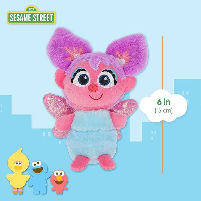 Kids Preferred Sesame Street Elmo, Cookie Monster, Abby Cadabby & Big Bird Plush Toys for Toddlers 1-3, Stuffed Animal Toys