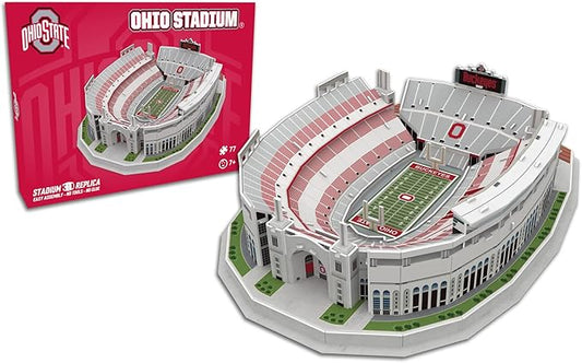 Pro Lion 3D Jigsaw Puzzle of Ohio Stadium Construction Building Kits - 77 Pieces | Ohio State Buckeyes Football Gifts for Boys, Adults, Men & Kids Aged 7+ | Puzzles Games Kit for Creative Fans