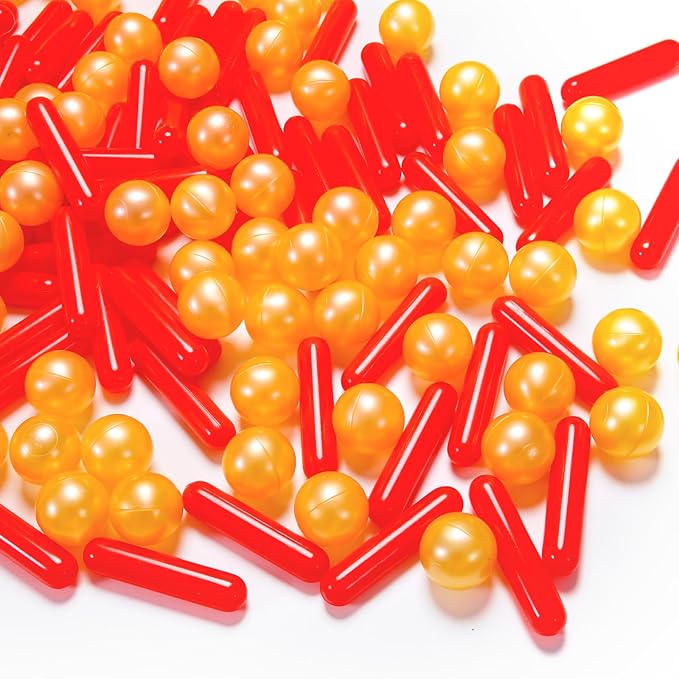 Ball Pit Balls and Strips for Ball Pits, 50 200 500pcs Cute Plastic Star Toy Balls for Kids, Baby Toddler 1-3 Birthday, Bounce House, Play Tent, Baby Pool Water Toys, Party