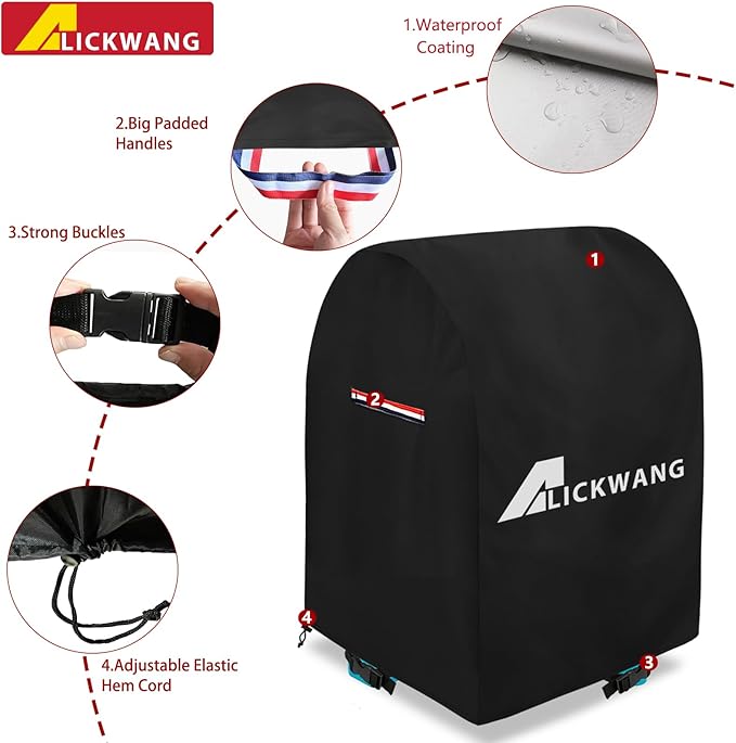 AIickwang Outdoor 600D Heavy Duty Waterproof Folding Water Play Table Cover,Compatible with Little Tikes 660429C3 Water Table Cover.27" L x 27" W x 32"H