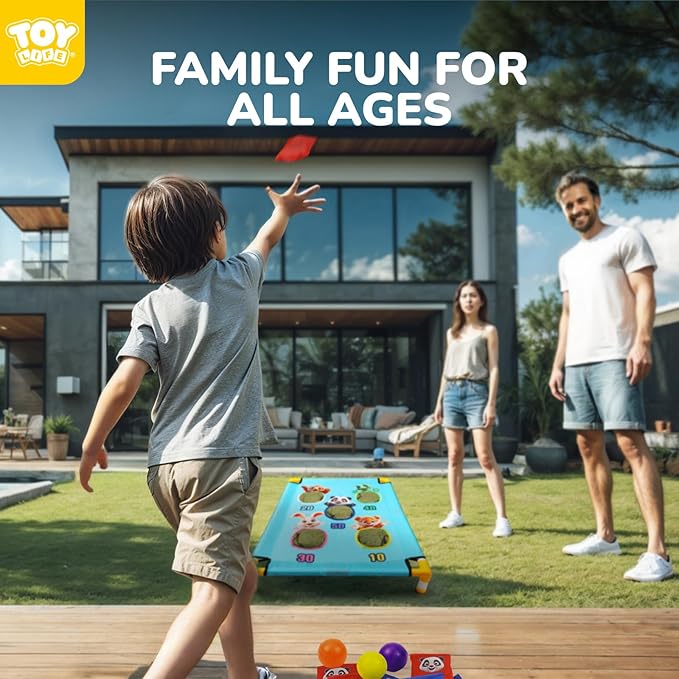 TOY Life Bean Bag Toss Carnival Games, Corn Hole, Yard Games for Kids Outdoor Game for Kids, Gift for 3 4 5 Year Old Boys Girls, Indoor Backyard Toddler Outdoor Toys for Birthday Party Family Reunion