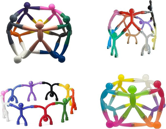 MAGMEN Magnetic Classic and Upgraded Strength Multipurpose Travel Toys for Toddler, Stretchy, Fun, Creative and Educational Fidget Toys for Kids and Adults Ages 3 and Up - Pack of 40 Mixed Set