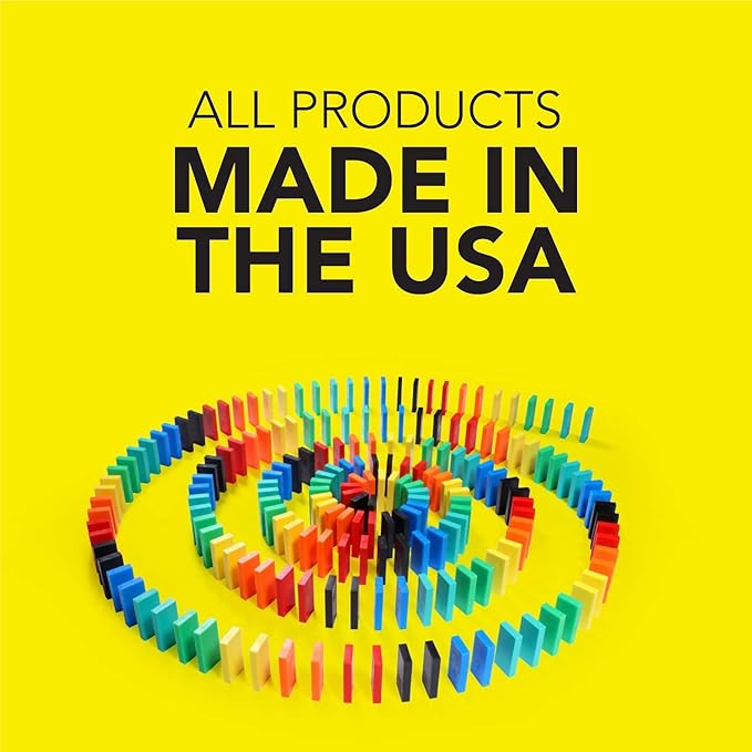 Bulk Dominoes Pro-Domino Kit | Dominoes Set, STEM STEAM Small Toys, Family Games for Kids, Kids Toys and Games, Building, Toppling, Chain Reaction Sets (Expert)