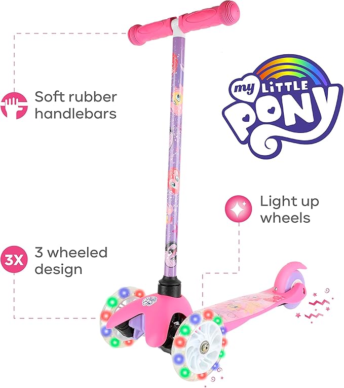 Scooter for Kids Ages 3-5 - Extra Wide Deck & Light Up Wheels, Self Balancing Kids Toys for Boys & Girls, Choose Your Favorite Character