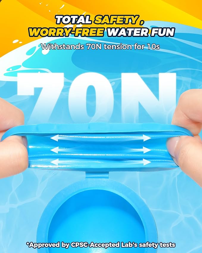 SOPPYCID 15PCS Reusable Water Balloons Quick Fill, Pool Bath Toys for Kids, Summer Water Toy for Boys Girls, Water Bomb Balls Family Water Ballon Fights for Summer Party, Pool Party, Camping Trip