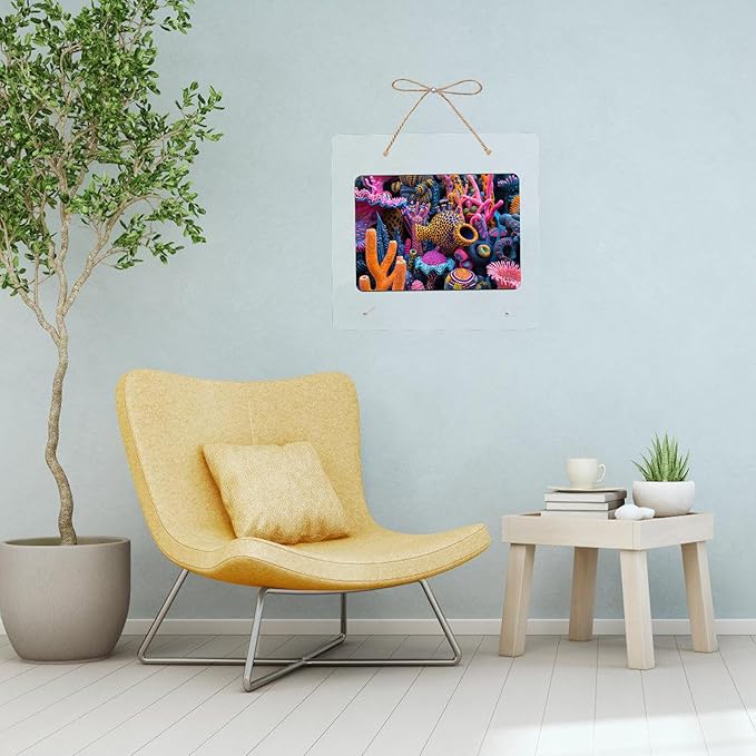 Wooden Jigsaw Puzzle for Adults and Kids Unique Shape Wood Colorful Beautiful Box Fun Challenge Brain Health Family Game Creative Gift for Friends Rompecabezas Madera(Coral Reef 200pcs)