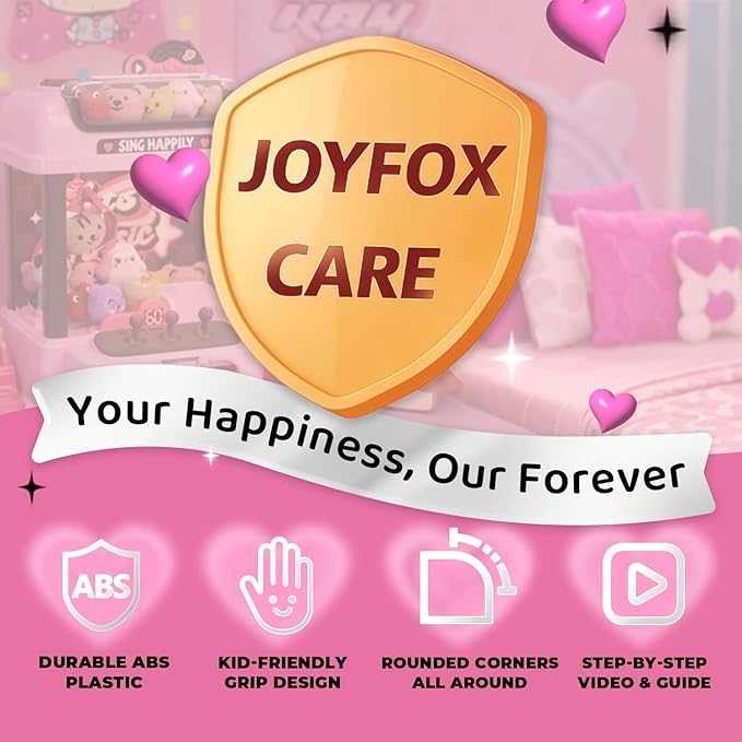 Claw Machine for Kids with Remote Control, Y2K Mini Vending Machine Toy for Girls Age 3+, Girl's Birthday Gifts with Plush Toy and Squishy, Kawaii Room Decor for Teens, Girl Age 6-8