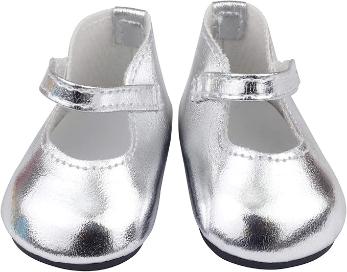 Ecore Fun 18 Inch Girl Doll Accessories Includes Random Style 9 Pairs of Shoes Fit for 18 Inch Girl Doll Shoes Including Snow Boots, Leather Shoes, Sandals, Slipper