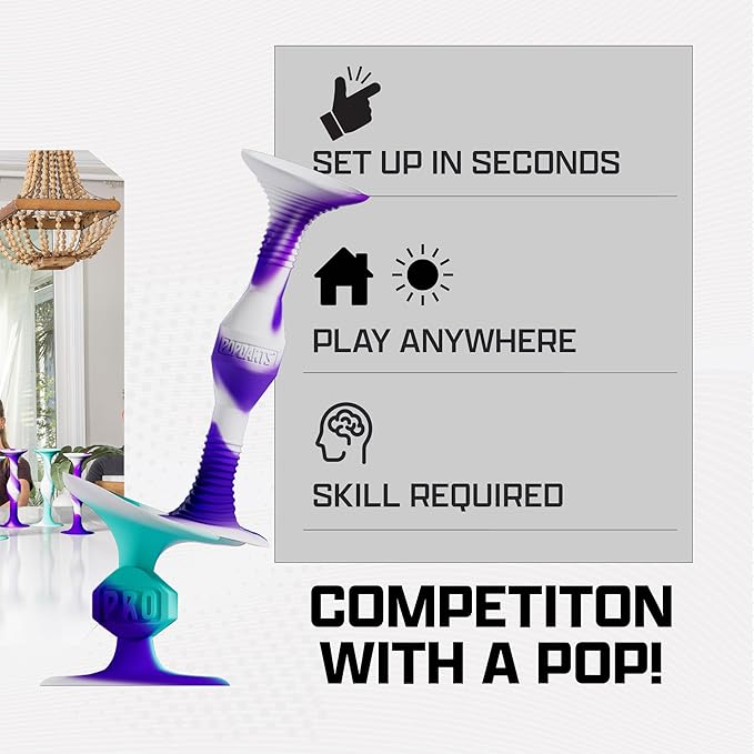 Popdarts PRO Pack Game Set (Retro) - Indoor, Outdoor Suction Cup Throwing Game - Competition with a POP