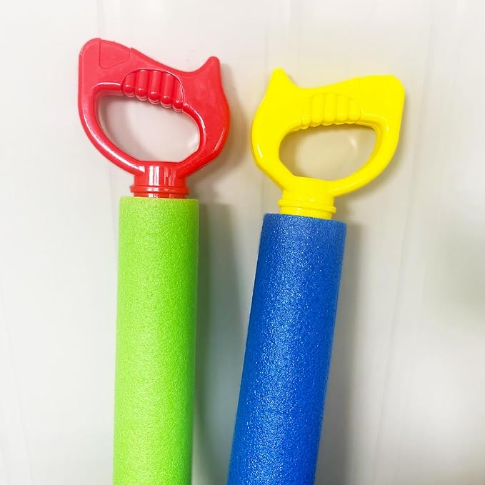 12-Pack Water Blaster Soaker Guns Set,15'' Water Guns with Plastic Handle Outdoor Swimming Pool Beach Summer Fun Party Games