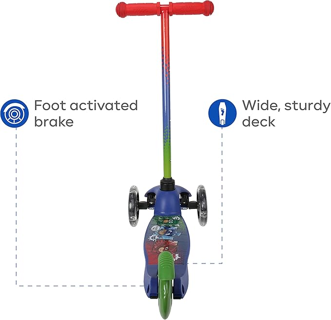 Scooter for Kids Ages 3-5 - Extra Wide Deck & Light Up Wheels, Self Balancing Kids Toys for Boys & Girls, Choose Your Favorite Character