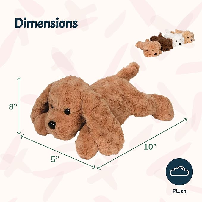 PixieCrush Adopt Me Dog Stuffed Animals for Girls Ages 3 to 8- Mommy Labradoodle with Four Puppies- Magical Dog Pillow Plushie - Enchanting Toy Dogs Surprise for Imaginative Play