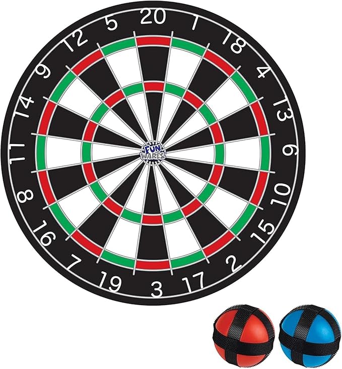 Funwares 36" Giant Dart Board for Adults and Kids, 25% Larger Than The Competition for Ultimate Indoor Fun and Outdoor Fun, Party Game for Families, Games for Kids 8-12, and Dart Game for Adults