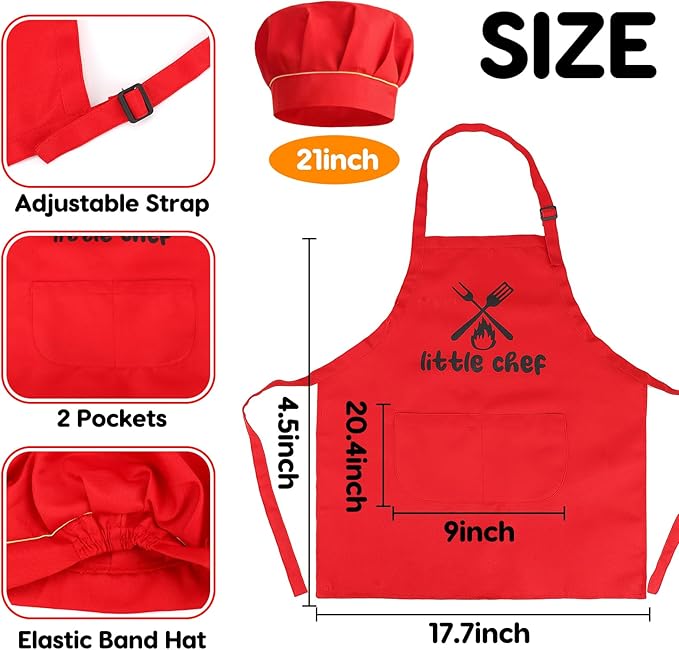 Kids Grill Playset Kitchen Toys with Apron Hat for Cooking Food Smoke Light Outdoor Pretend Play Accessories BBQ Outside Camping Barbecue Toddler Boy Toy 2 3 4 5 Year Old 4-8 Birthday Gift Valentine