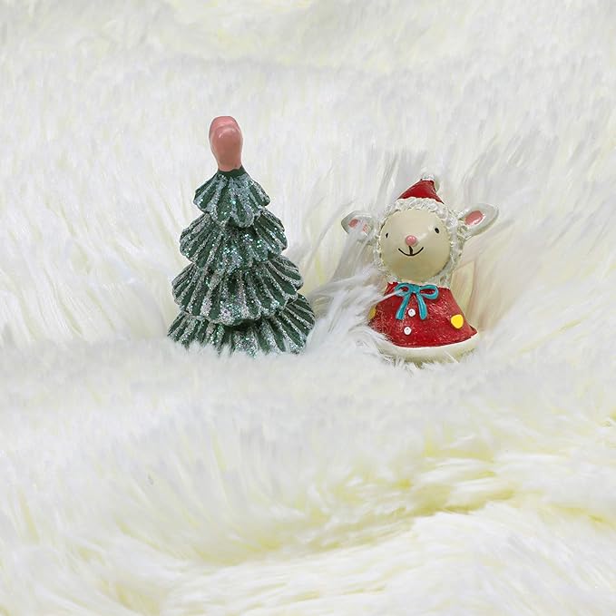 Amdrebio Ivory White Round Rug 4Ft for Kids Bedroom Aesthetic, Washable Fluffy Fuzzy Circle Area Rugs for Living Room, Circular Plush Soft Shaggy Cream Carpet for Baby Nursery Dorm Teen Girls Boys