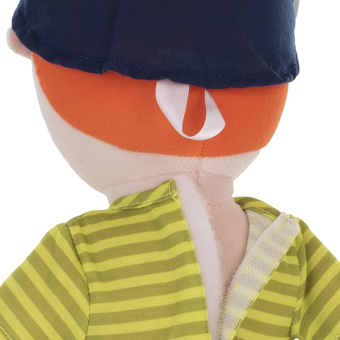 Miniland Washable Diversity Fastening Doll: Caucasian Boy. Develop Manual Skills and Personal Autonomy. Great for SEL. Children Will Learn How to Dress and Undress. from 2 to 6 Years.