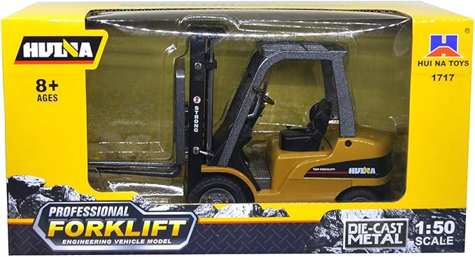 Ailejia Forklift Trucks Toy Alloy Fork Truck Models Warehouse Construction Truck Vehicle Model Engineering Car Toy Boy Gift (Forklift)