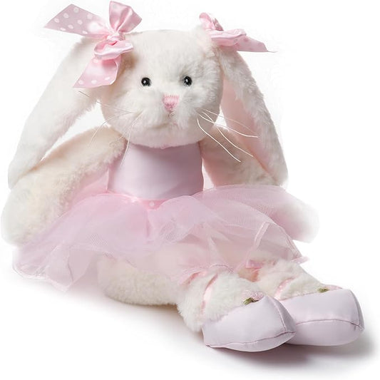 Bearington Collection Lil' Bunny Ballerina 15 in Stuffed Animals - Plush Toys for Girls
