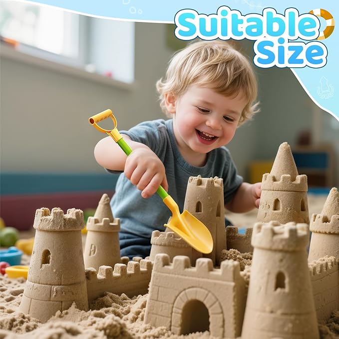 Beach Sand Toys for Kids - Beach Toy Trolley Car with Shovel Tool Kit, Beach Bucket & Animal Molds - Summer Outdoor Gift Sensory Sand Toys for Boys Girls Toddlers 3-5