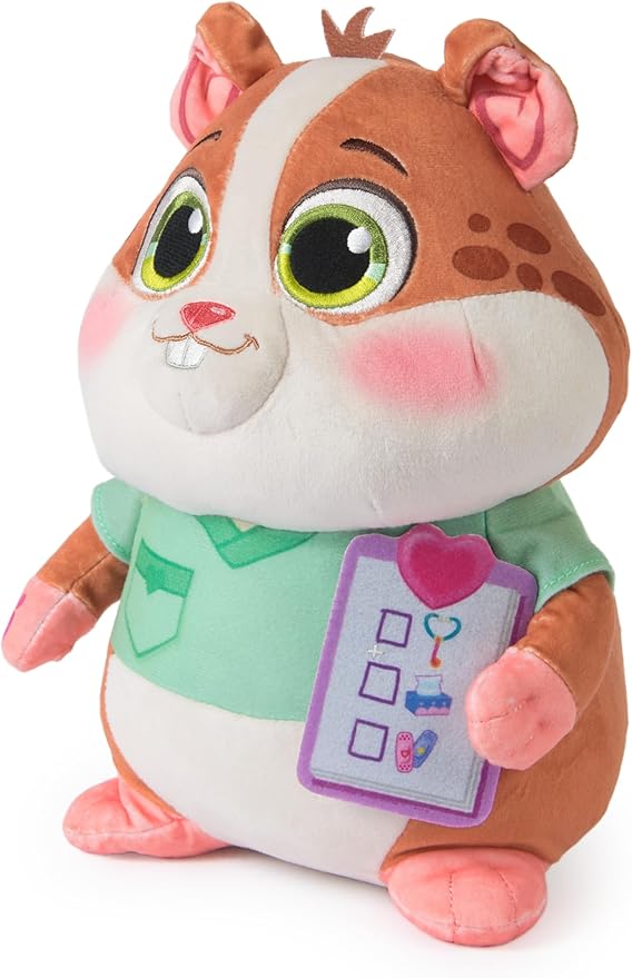 Vida the Vet, Popcorn Talking Plush Toy, 9-Inch Tall Electronic Stuffed Animal with Soft Fur, Music & Phrases Kids Toys for Girls & Boys Ages 3 and up