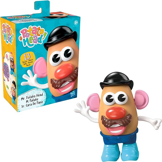 Mr. Potato Head Mr. Potato Head Set with 13 Parts and Pieces, Toddler and Preschool Toys for 2 Year Old Boys and Girls and Up