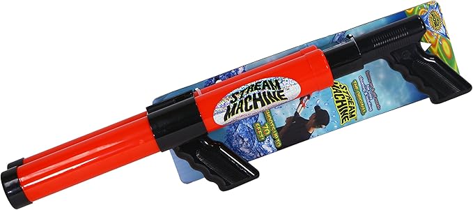 Stream Machine Water Gun Launcher - Double Barrel Water Blaster - Squirt Gun for Outdoor Games - Swimming Pool Toys (Colors Vary)