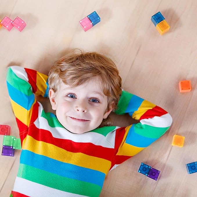 Magnetic Blocks, Magnetic Building Blocks for Toddlers 3+, Montessori Toys Preschool STEM Educational Sensory Magnet Tiles for Kids Boys and Girls Classroom Must Haves