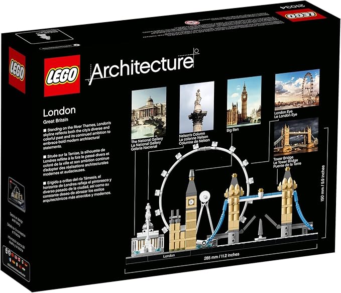 LEGO Architecture London Skyline Collection 21034 Building Set Model Kit and Gift for Kids and Adults (468 pieces)