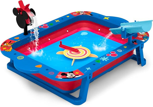 Delta Children Disney Mickey Mouse Water Activity Table - Collapsible & Portable - Ideal for Travel - Outdoor Kids Water Sensory Table, Blue