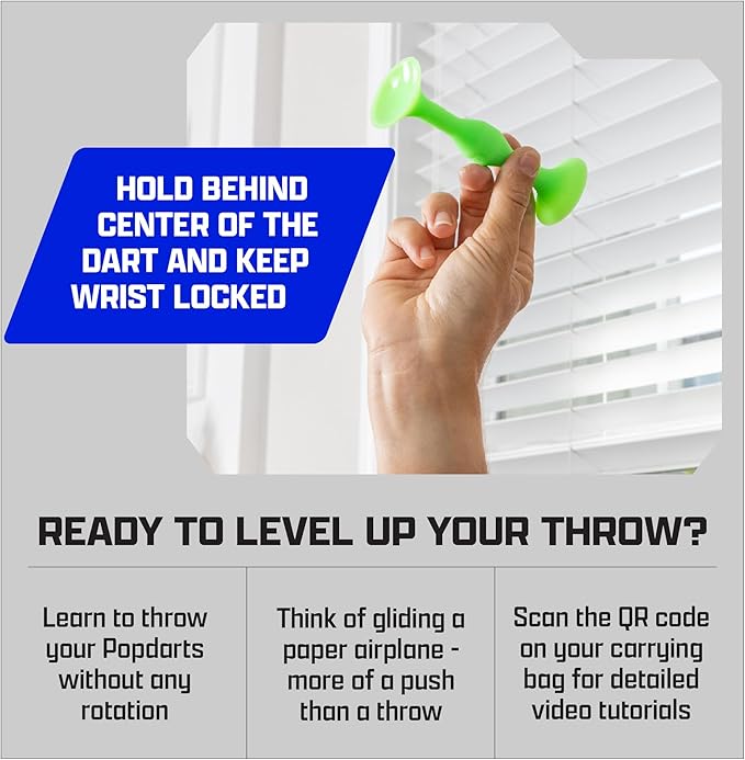 Popdarts PRO Pack Game Set (Retro) - Indoor, Outdoor Suction Cup Throwing Game - Competition with a POP