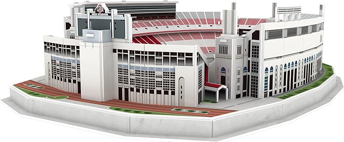 Pro Lion 3D Jigsaw Puzzle of Ohio Stadium Construction Building Kits - 77 Pieces | Ohio State Buckeyes Football Gifts for Boys, Adults, Men & Kids Aged 7+ | Puzzles Games Kit for Creative Fans